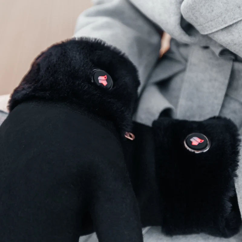 Vulpés Mercury - Premium Heated Mittens | Made in Italy | Natural Wool