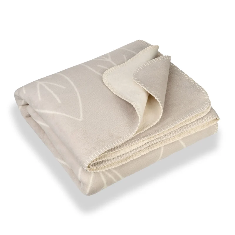 RIEMA Kuscheldecke BENTE aus 100% Bio-Baumwolle (kbA) beige