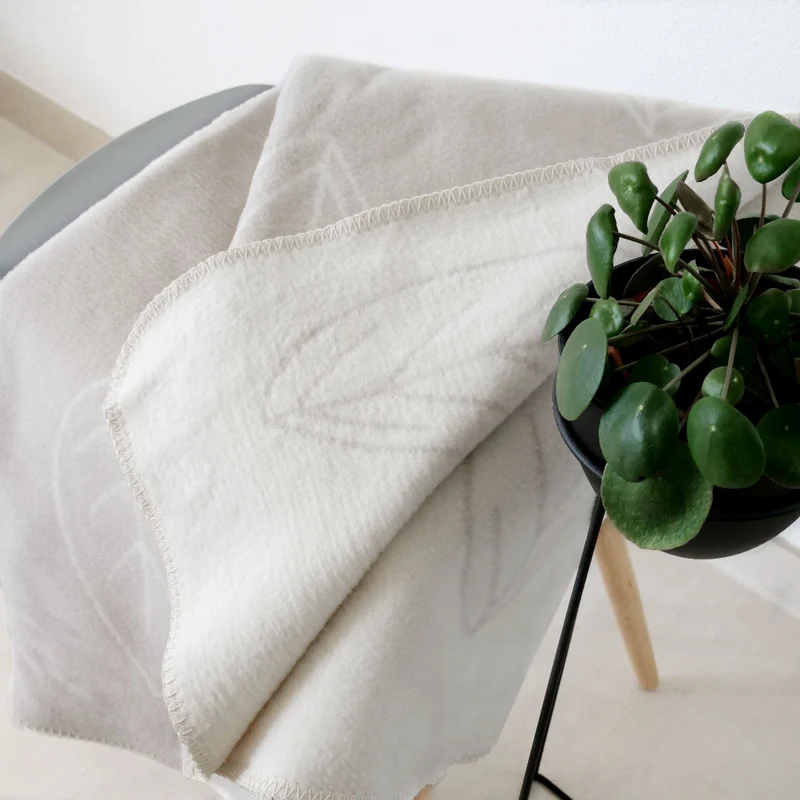 RIEMA Kuscheldecke BENTE aus 100% Bio-Baumwolle (kbA) beige