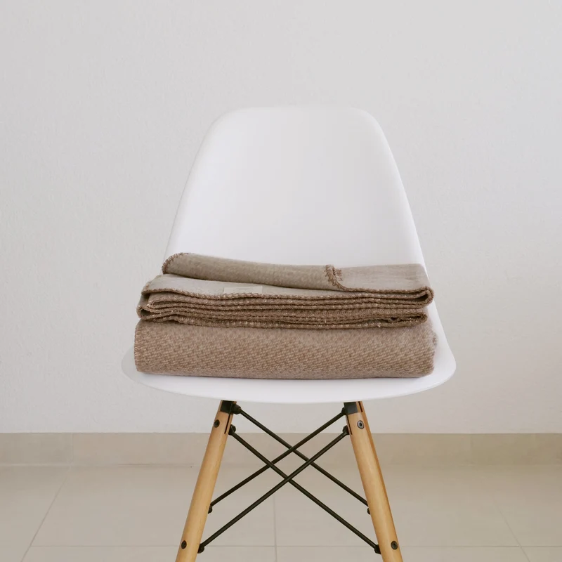 RIEMA Kuscheldecke EMMA aus 100% Bio-Baumwolle (kbA) mocca