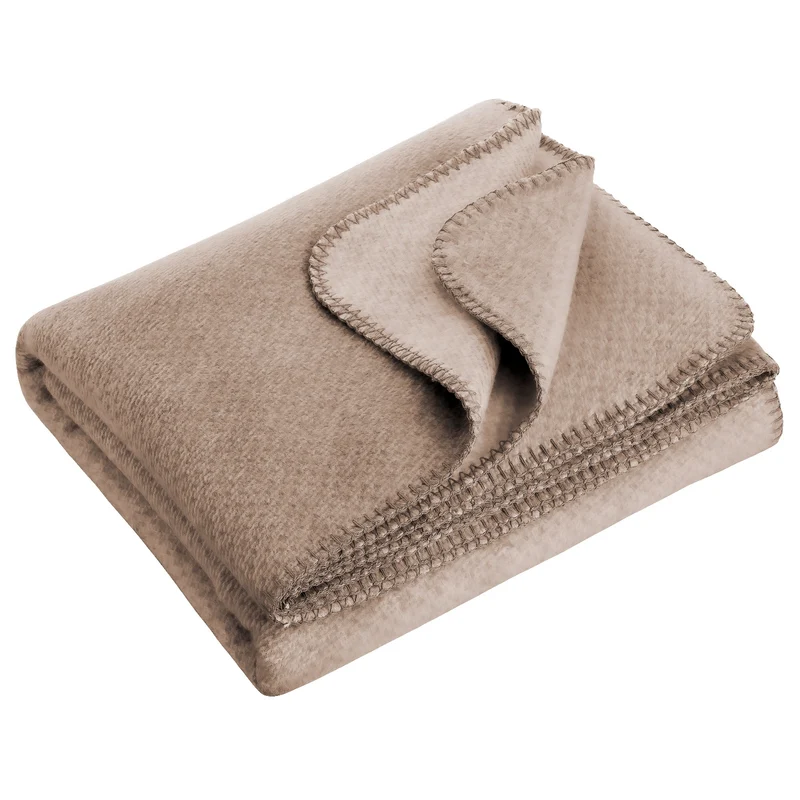 RIEMA Kuscheldecke EMMA aus 100% Bio-Baumwolle (kbA) mocca