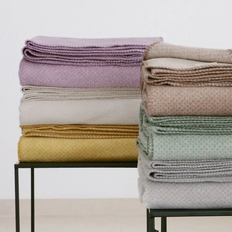 RIEMA Kuscheldecke EMMA aus 100% Bio-Baumwolle (kbA) mocca