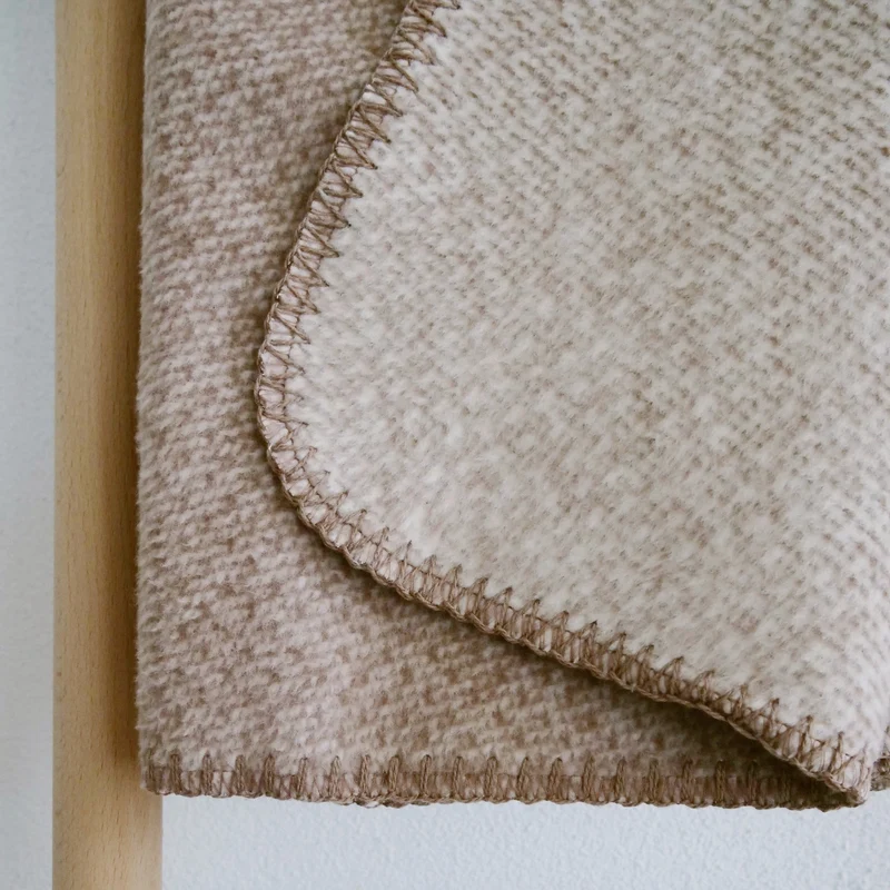 RIEMA Kuscheldecke EMMA aus 100% Bio-Baumwolle (kbA) mocca
