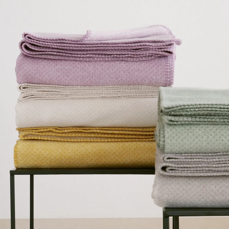 RIEMA Kuscheldecke EMMA aus 100% Bio-Baumwolle (kbA) gelb