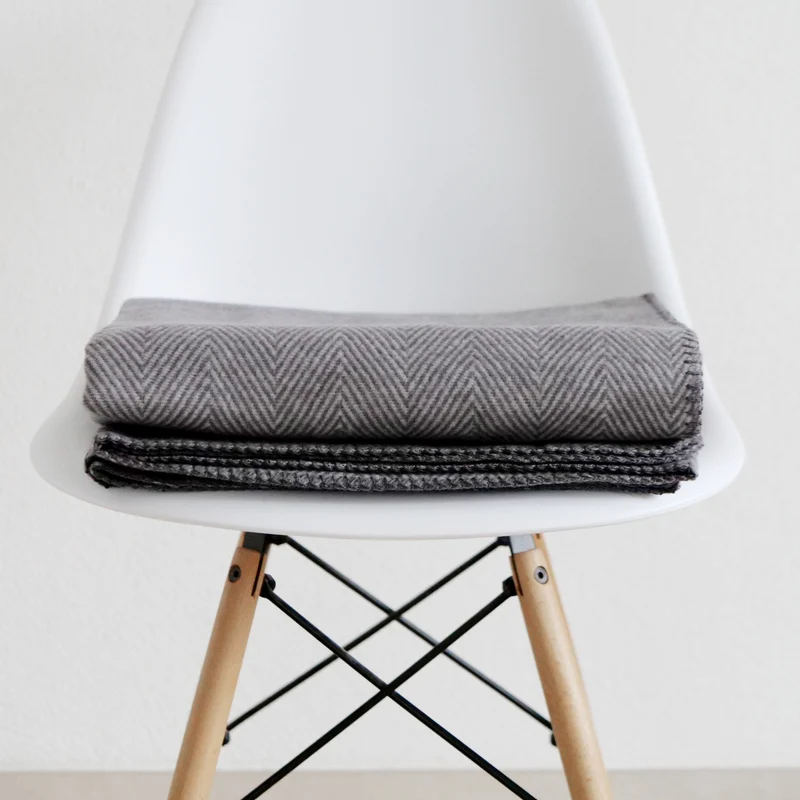 RIEMA Kuscheldecke FINN aus 100% Bio-Baumwolle (kbA) dunkelgrau