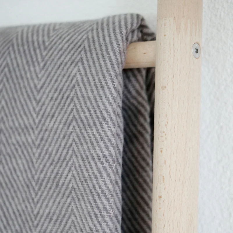 RIEMA Kuscheldecke FINN aus 100% Bio-Baumwolle (kbA) dunkelgrau
