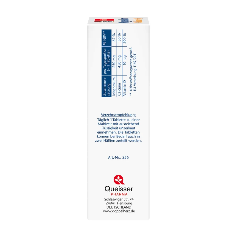 Doppelherz aktiv Magnesium + Calcium + Vitamin D3, 40 Tabletten