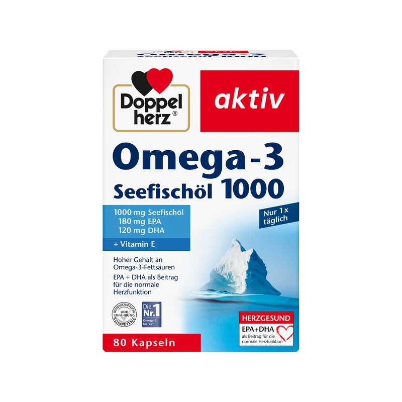 Doppelherz aktiv Omega-3, Seefischöl in versch. Varianten