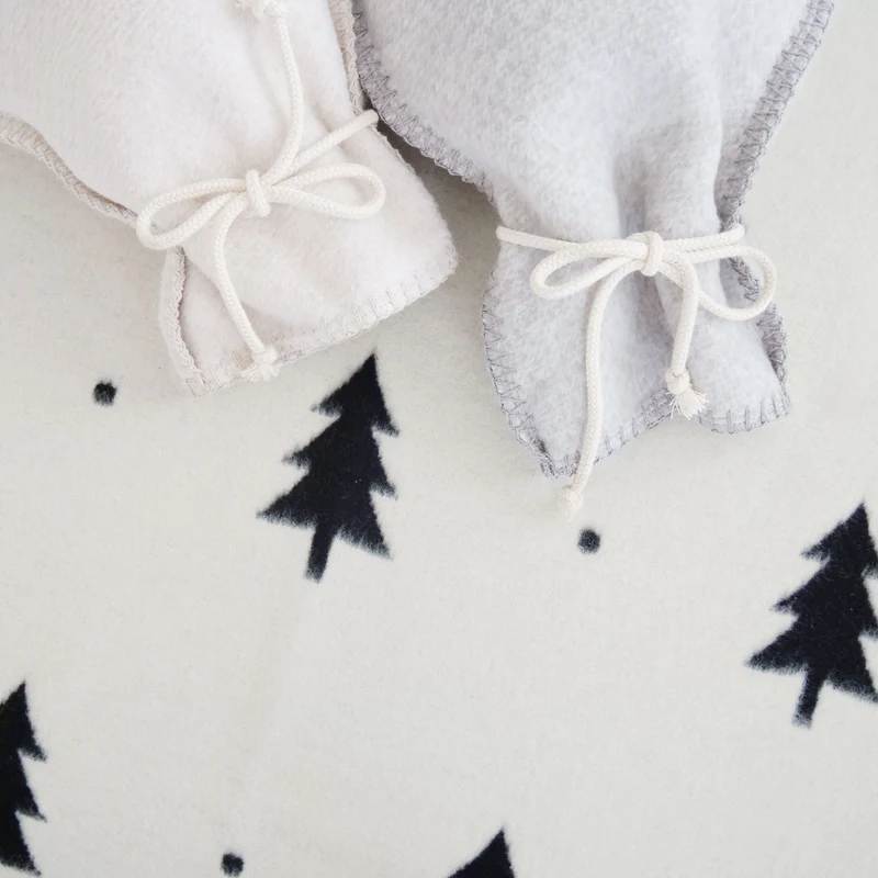 RIEMA Winter-Kuscheldecke SMILLA aus 100% Bio-Baumwolle (kbA) schwarz natur