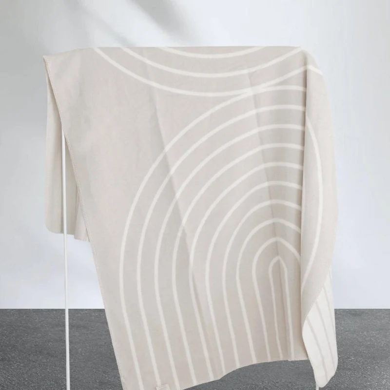 RIEMA Kuscheldecke ANNA aus 100% Bio-Baumwolle (kbA) beige natur