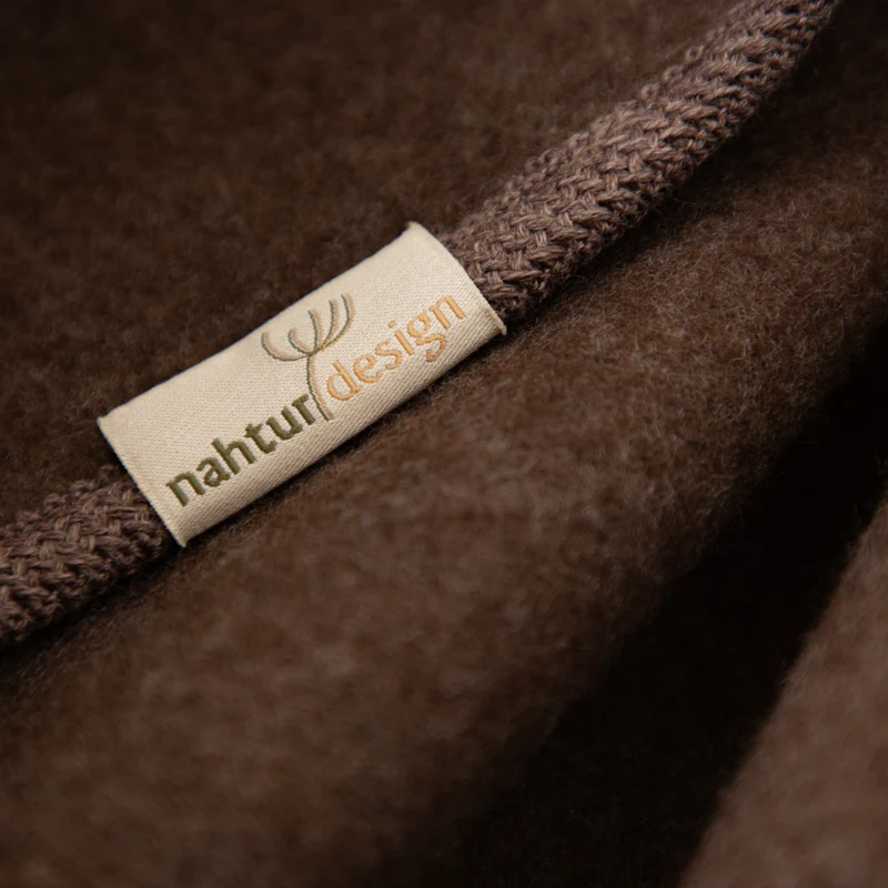 Premium Lodendecke aus mongolischer Merinowolle | S–XXL | ungefärbt