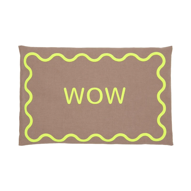 Kirschkernkissen 30x20cm, "WOW", Taupe
