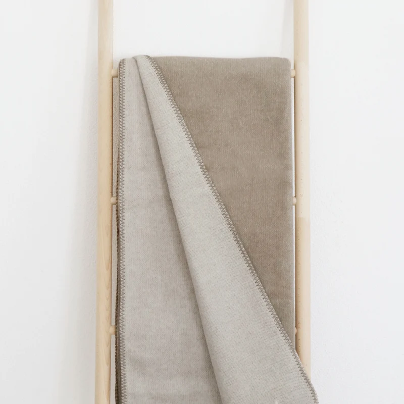 RIEMA Kuscheldecke XL Thor aus recycelter Baumwolle - Übergröße 150x230 - braun
