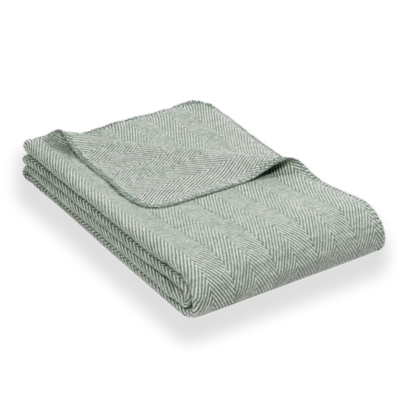 RIEMA Kuscheldecke FINN aus 100% Bio-Baumwolle (kbA) grün