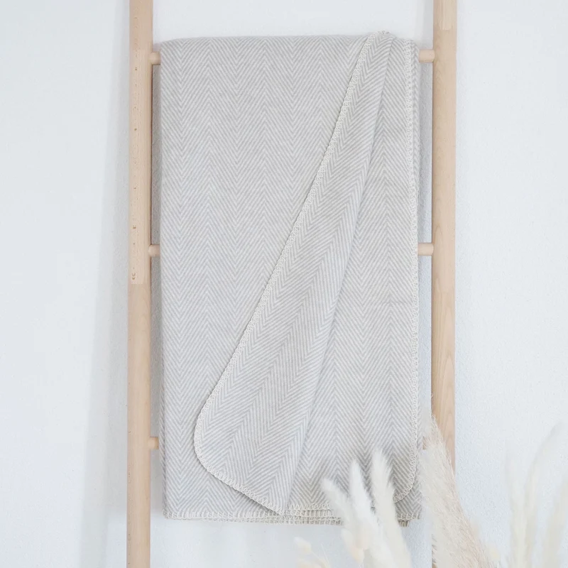 RIEMA Kuscheldecke FINN aus 100% Bio-Baumwolle (kbA) grau