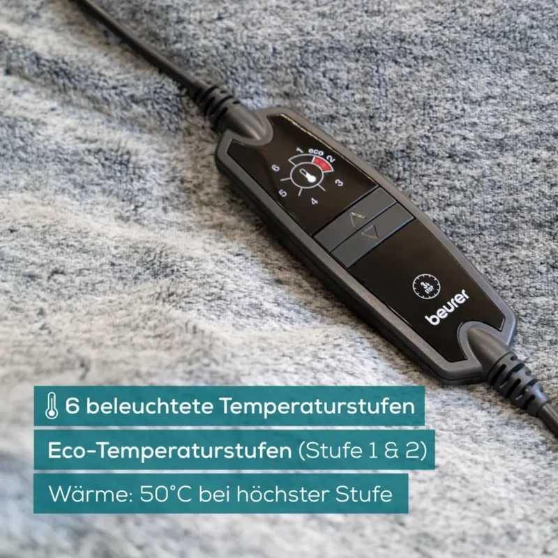 Wärmedecke Beurer HD 75 elektrisch, Maße: 180x130 cm