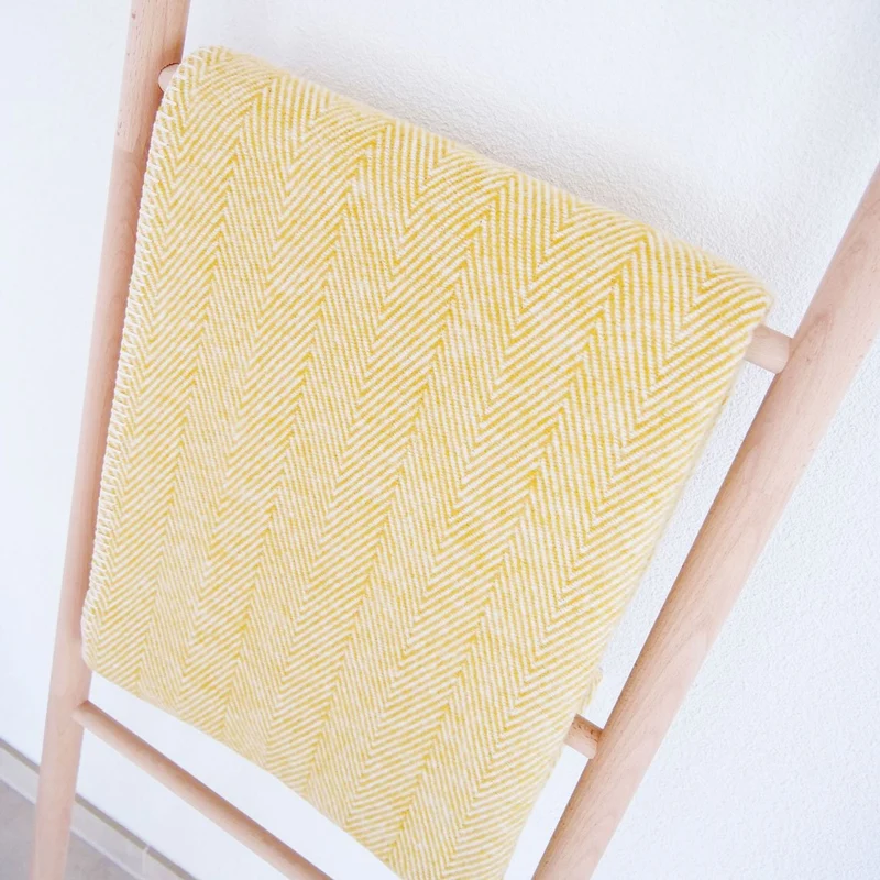 RIEMA Kuscheldecke FINN aus 100% Bio-Baumwolle (kbA) gelb