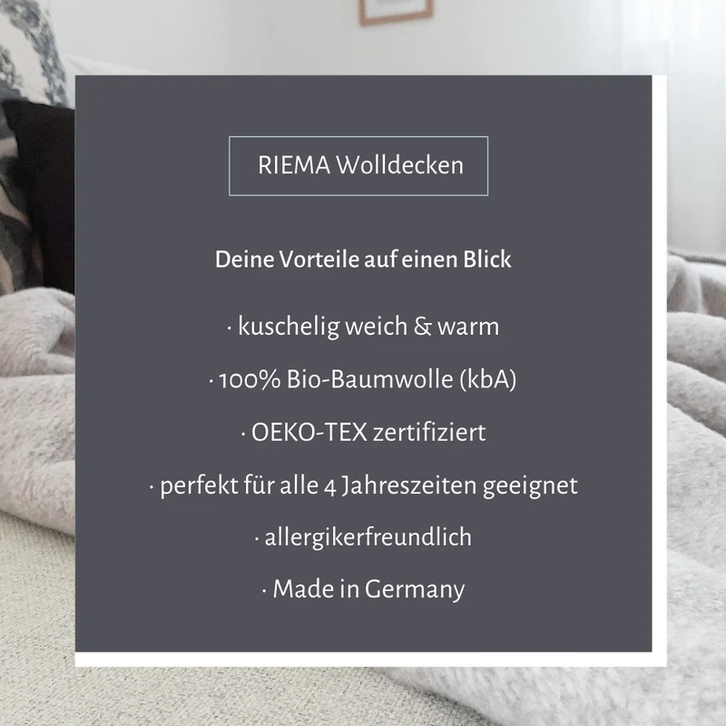 RIEMA Kuscheldecke FINN aus 100% Bio-Baumwolle (kbA) gelb
