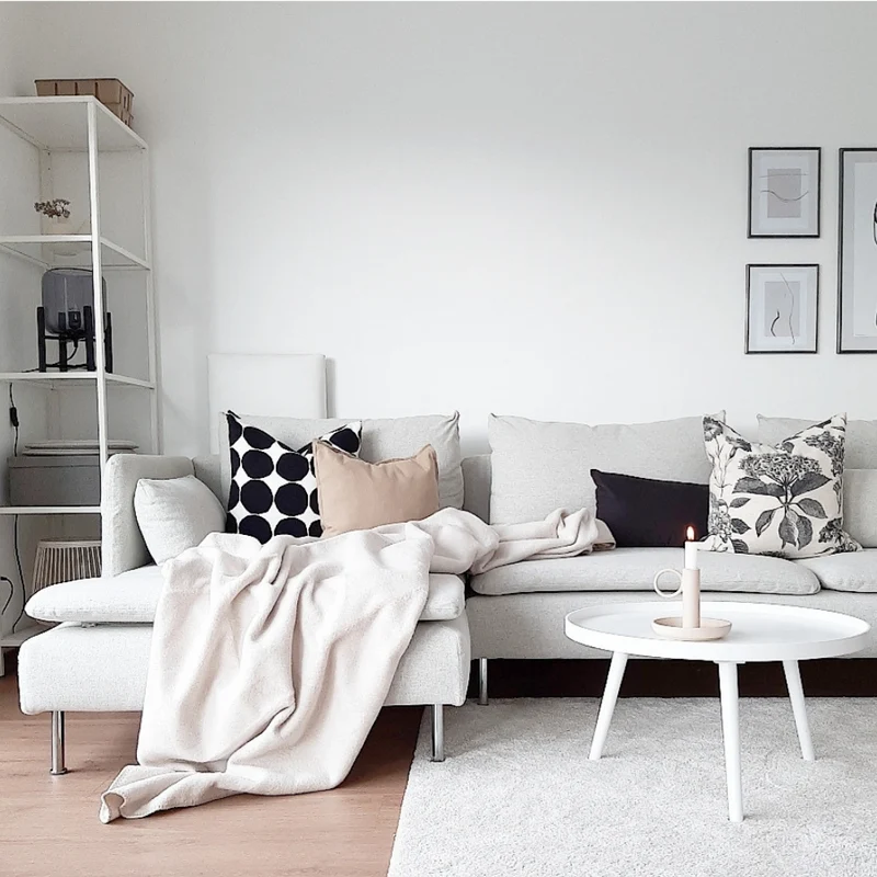 RIEMA Kuscheldecke EMMA aus 100% Bio-Baumwolle (kbA) sand meliert