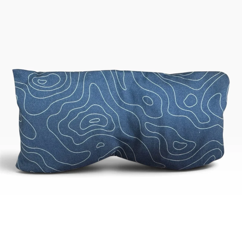 Augenkissen Linien Blau | Bio-Dinkel & Bio-Lavendel