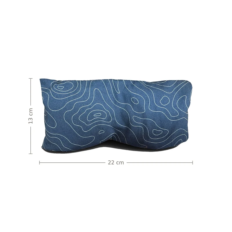 Augenkissen Linien Blau | Bio-Dinkel & Bio-Lavendel
