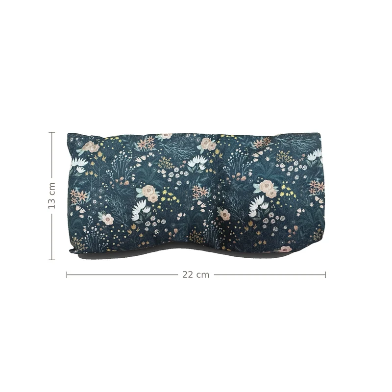 Augenkissen Boho Schwarz | Bio-Dinkel & Bio-Lavendel
