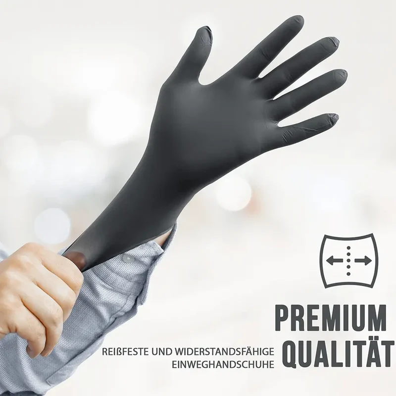 Nitrilhandschuhe 100er Box - schwarz