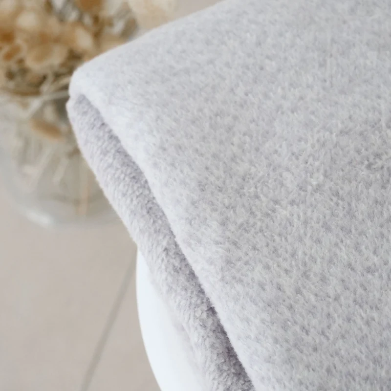 RIEMA Kuscheldecke EMMA aus 100% Bio-Baumwolle (kbA) grau meliert