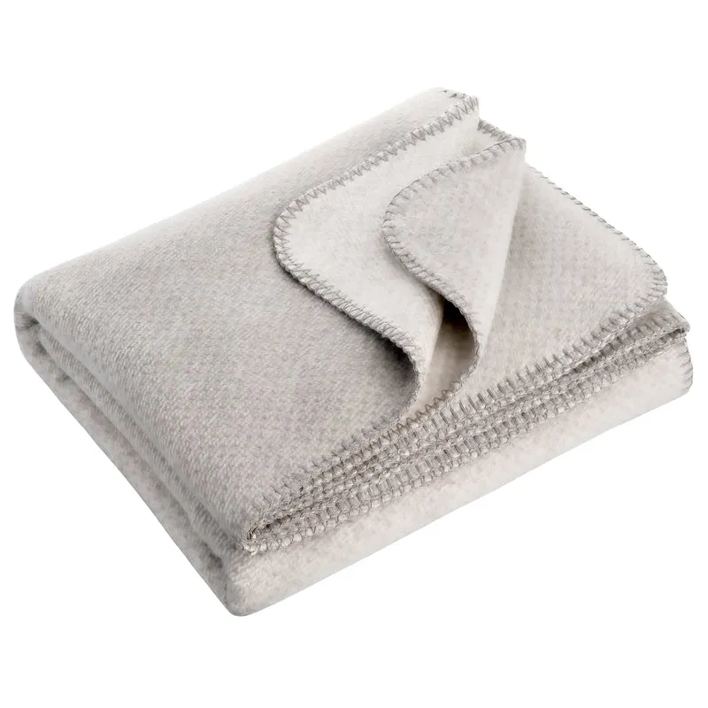 RIEMA Kuscheldecke EMMA aus 100% Bio-Baumwolle (kbA) grau meliert