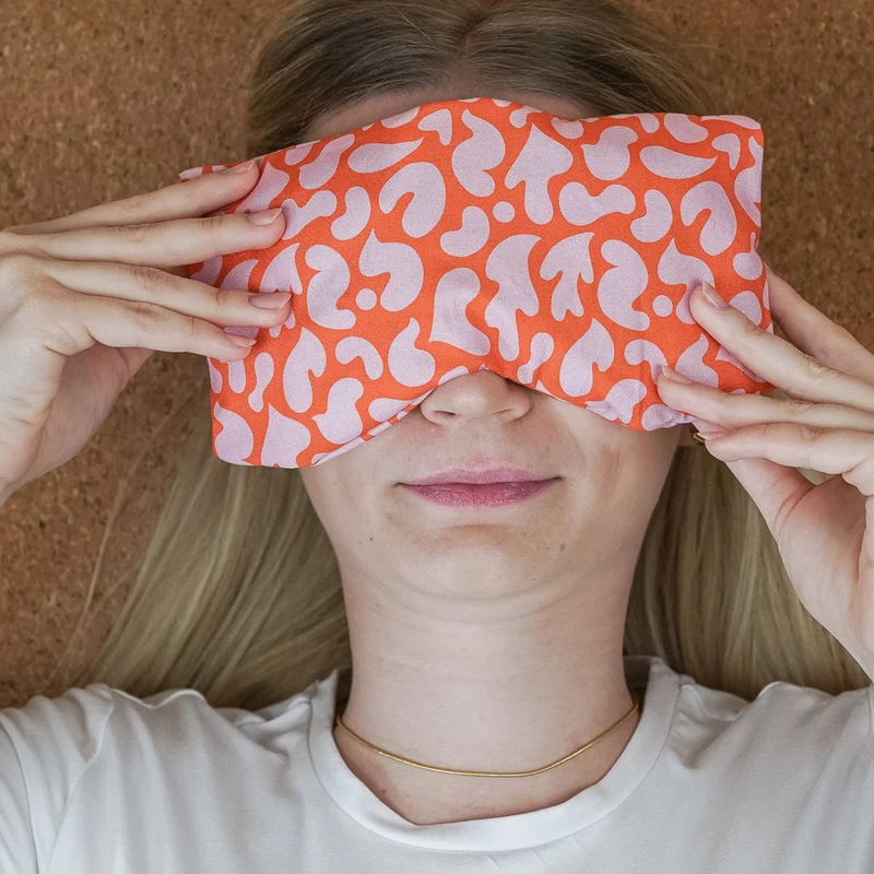 Augenkissen Orange-Pink | Bio-Dinkel & Bio-Lavendel