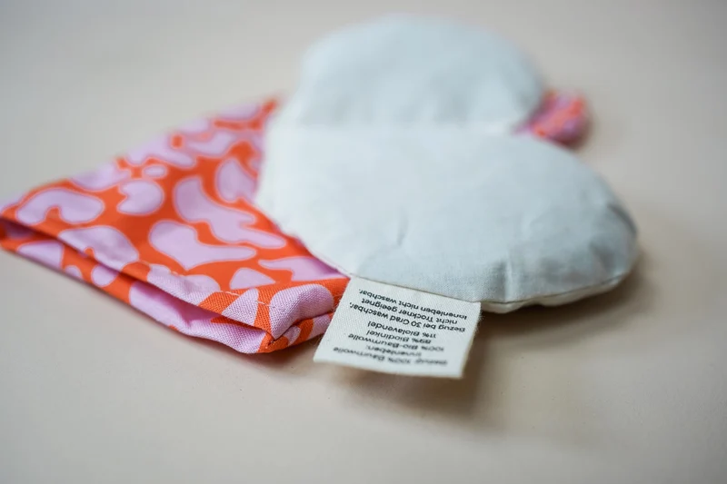 Augenkissen Orange-Pink | Bio-Dinkel & Bio-Lavendel