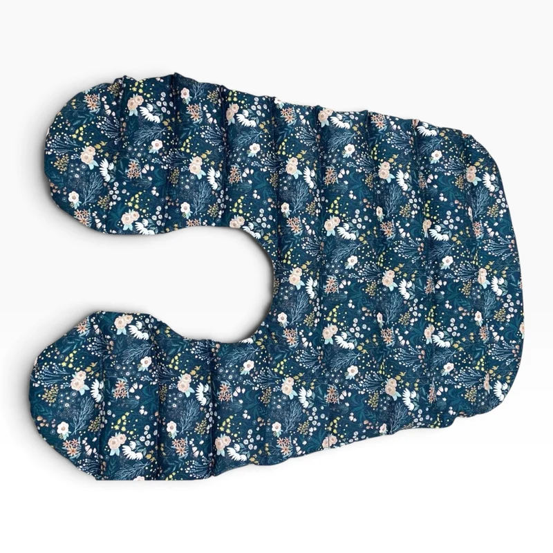 Nackenkissen Boho Schwarz | Wärmekissen mit Bio-Dinkel