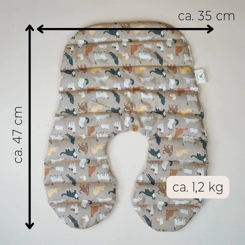 Nackenkissen Katze | Wärmekissen mit Bio-Dinkel