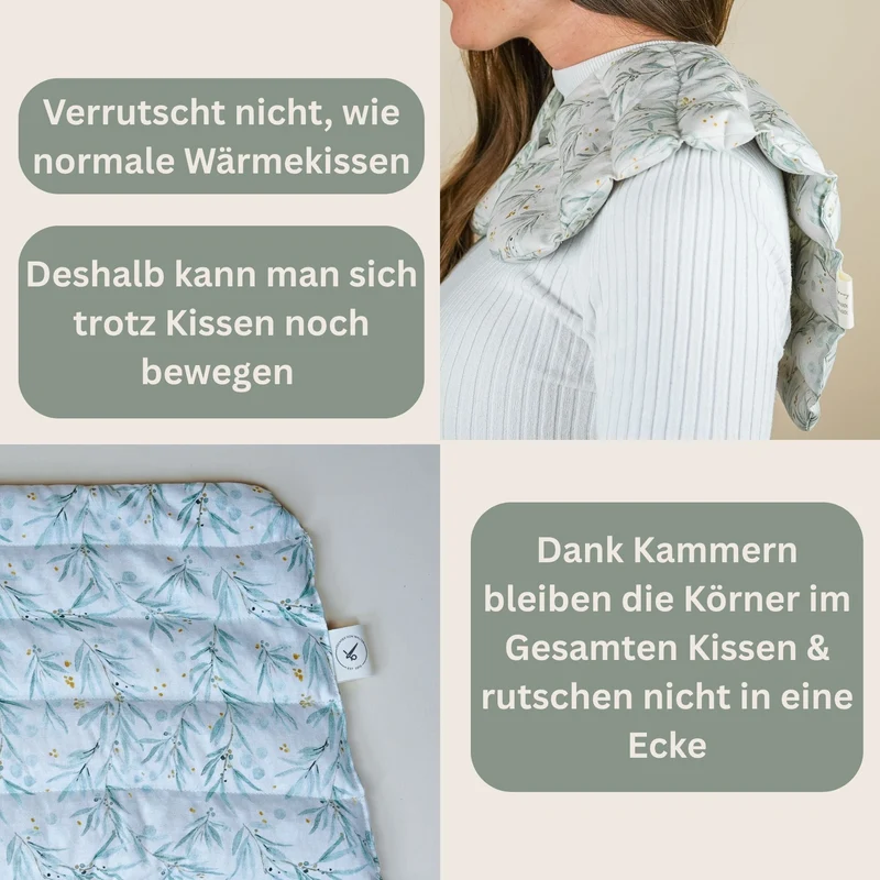 Nackenkissen Oliven | Wärmekissen mit Bio-Dinkel