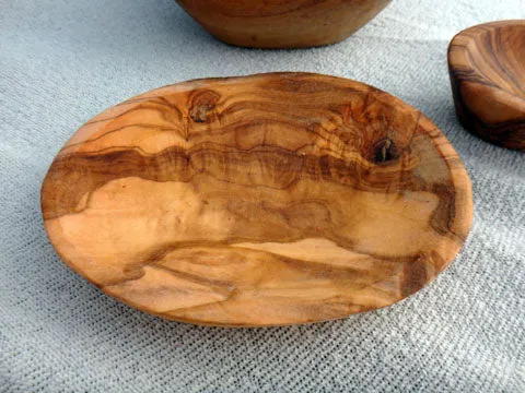 Seifenschale aus Olivenholz