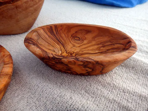 Seifenschale aus Olivenholz