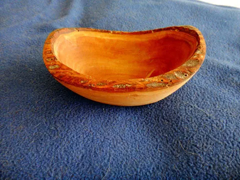 Seifenschale aus Olivenholz