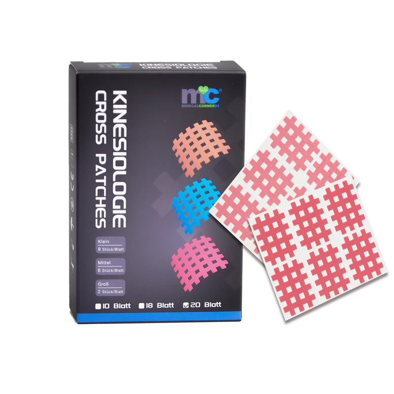 Medicalcorner24 Gittertapes – Cross Patches 3,6 x 2,8 cm, 10 Bögen à 6 Stück