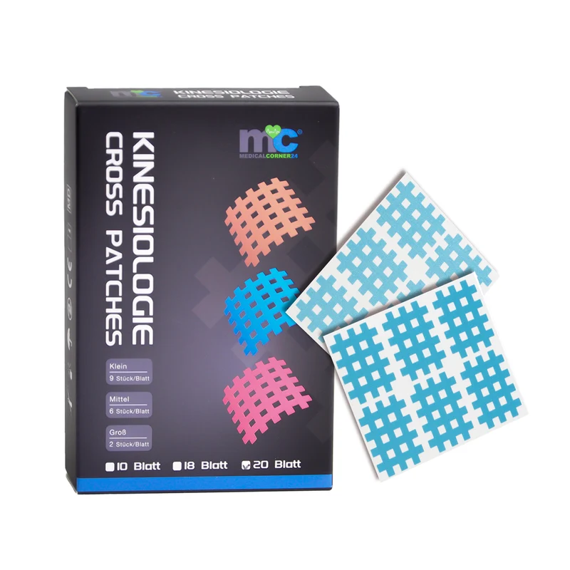 Medicalcorner24 Gittertapes – Cross Patches 3,6 x 2,8 cm, 10 Bögen à 6 Stück