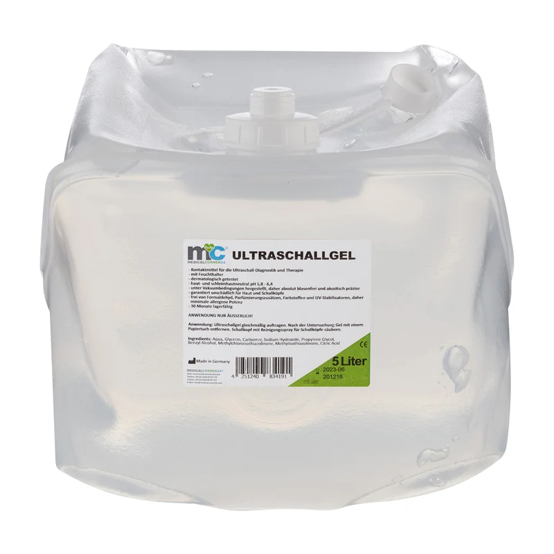 Ultraschallgel, Sonographiegel, Kontaktgel, Leitgel, Gel, Cubitainer