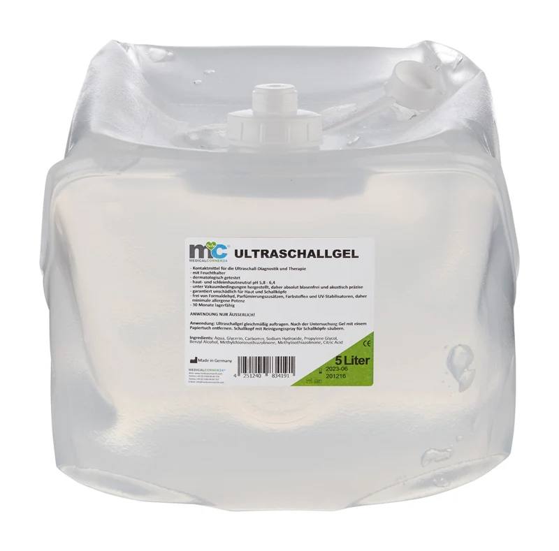 Ultraschallgel, Sonographiegel, Kontaktgel, Leitgel, Gel, Cubitainer