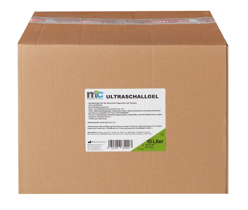 Ultraschallgel, Sonographiegel, Kontaktgel, Leitgel, Gel, Cubitainer