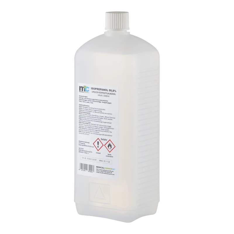 Isopropanol 99,9 %, Isopropylalkohol, Reinigung, versch. Größen
