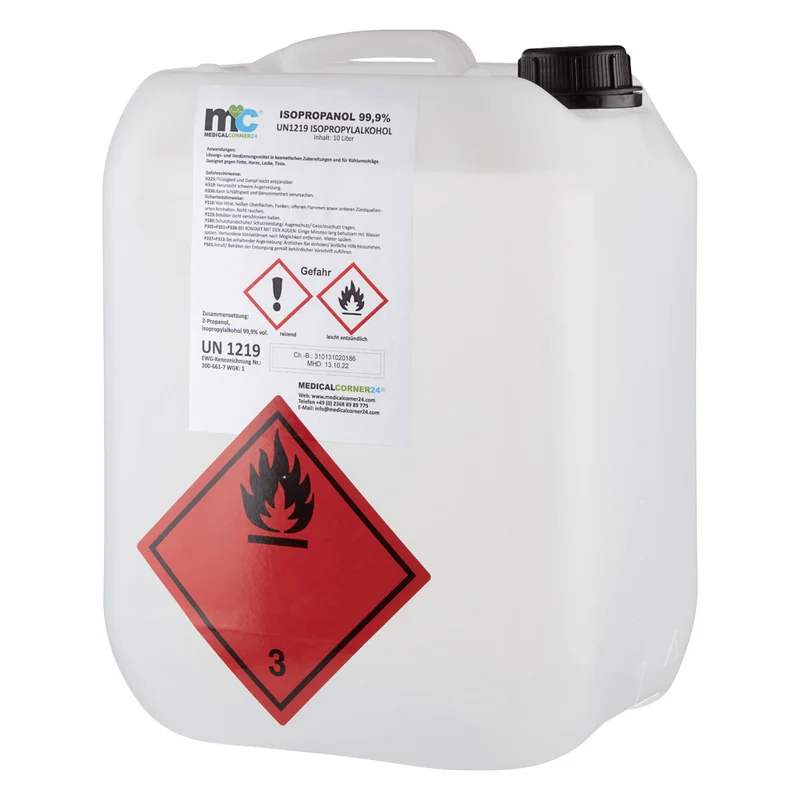 Isopropanol 99,9 %, Isopropylalkohol, Reinigung, versch. Größen