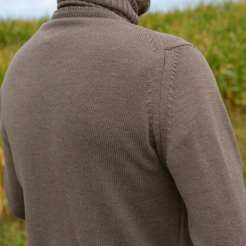 Rollkragenpullover "Murdoch Roll" - hellbraun