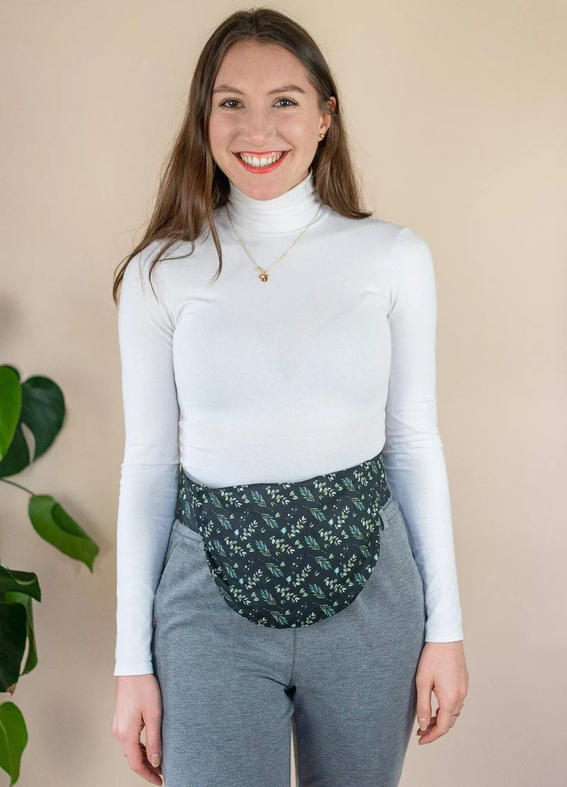 Bellywrap Olive | Wärmekissen zum Umbinden mit Bio-Dinkel gefüllt