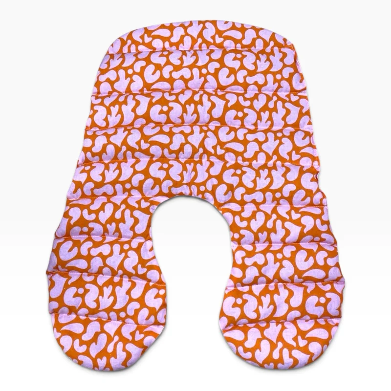 Nackenkissen Orange-Pink | Wärmekissen mit Bio-Dinkel