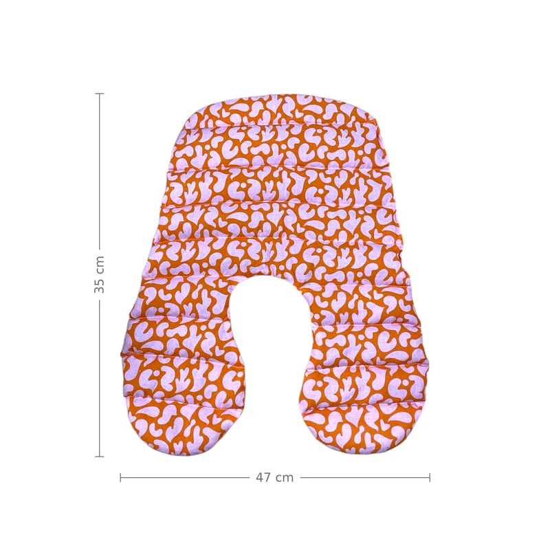 Nackenkissen Orange-Pink | Wärmekissen mit Bio-Dinkel