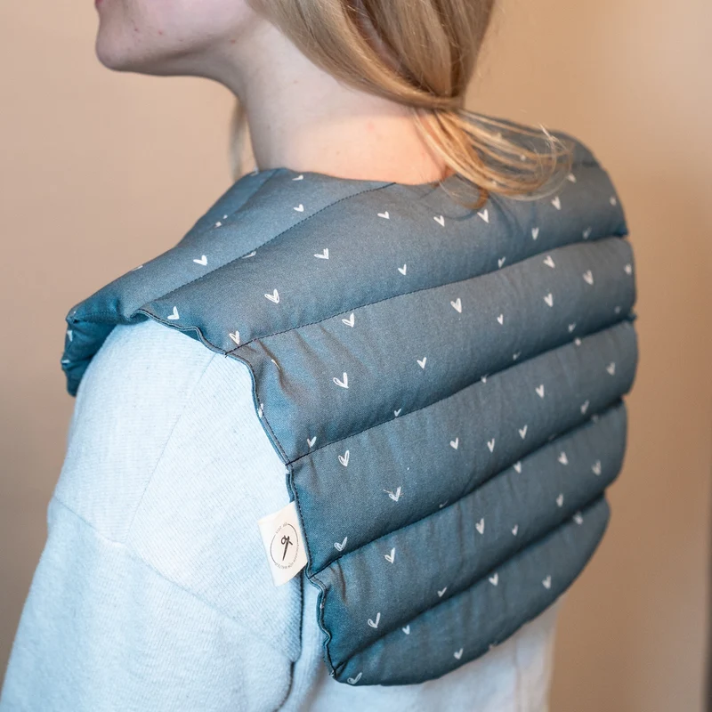 Nackenkissen Blau | Wärmekissen mit Bio-Dinkel
