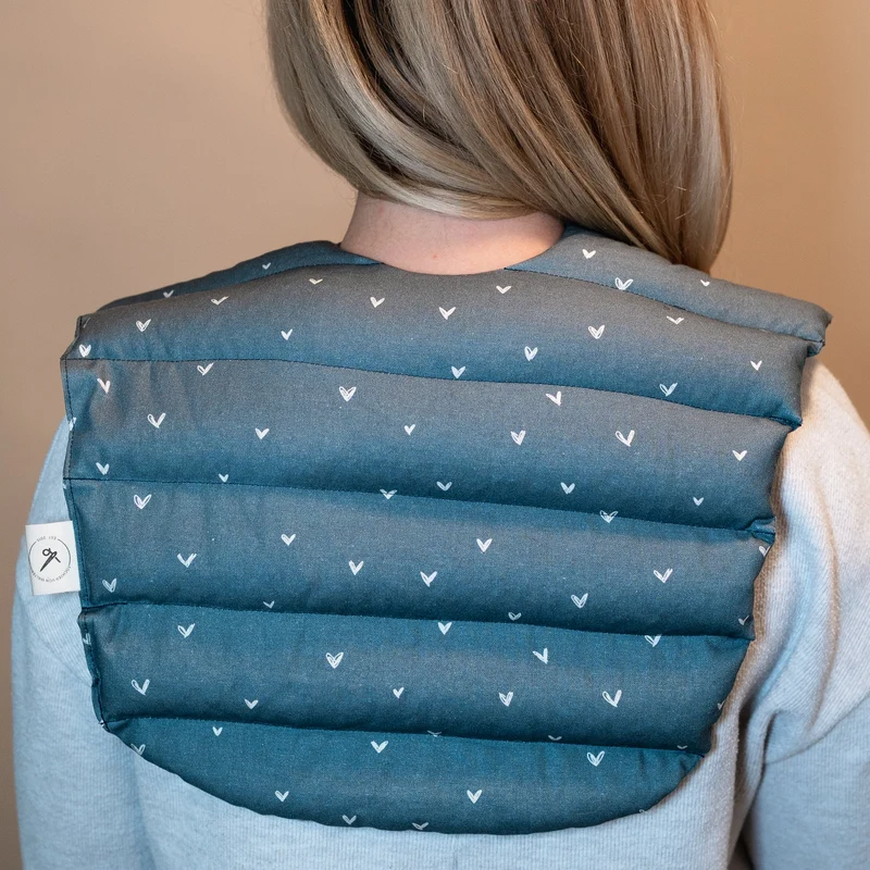 Nackenkissen Blau | Wärmekissen mit Bio-Dinkel